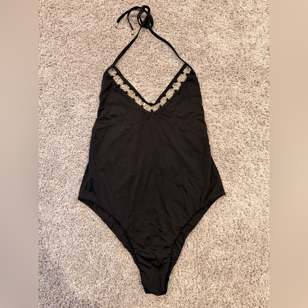 Beach Bunny Black One-Piece Swimsuit